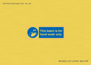 Basin for hand wash only